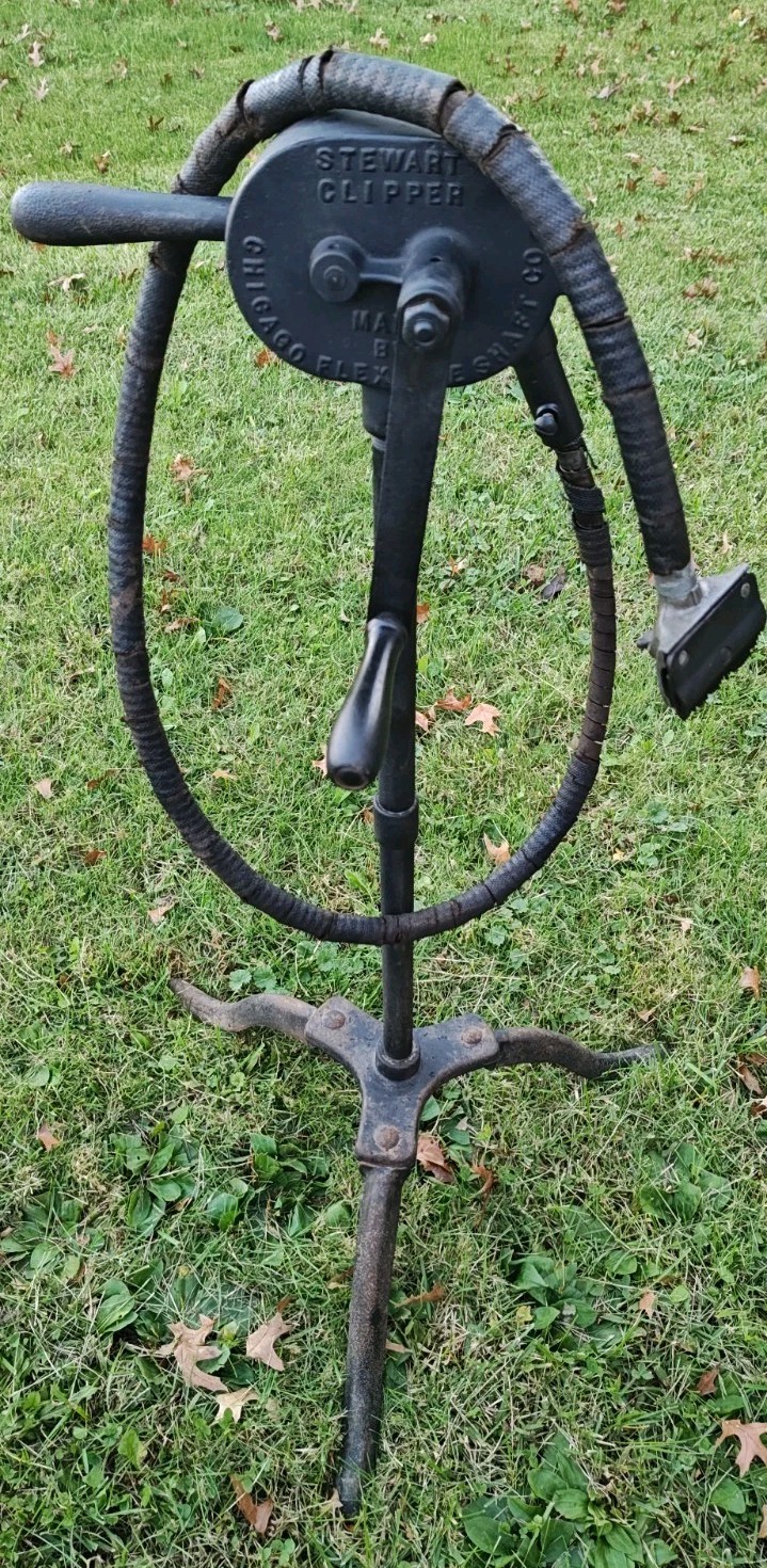 Antique Stewart Clipper Hand Crank Sheep Shear Machine