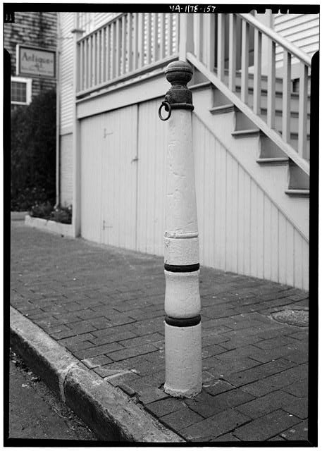 Photo:Nantucket MA 1969 Wooden Hitching Post Union Street Antique Shop