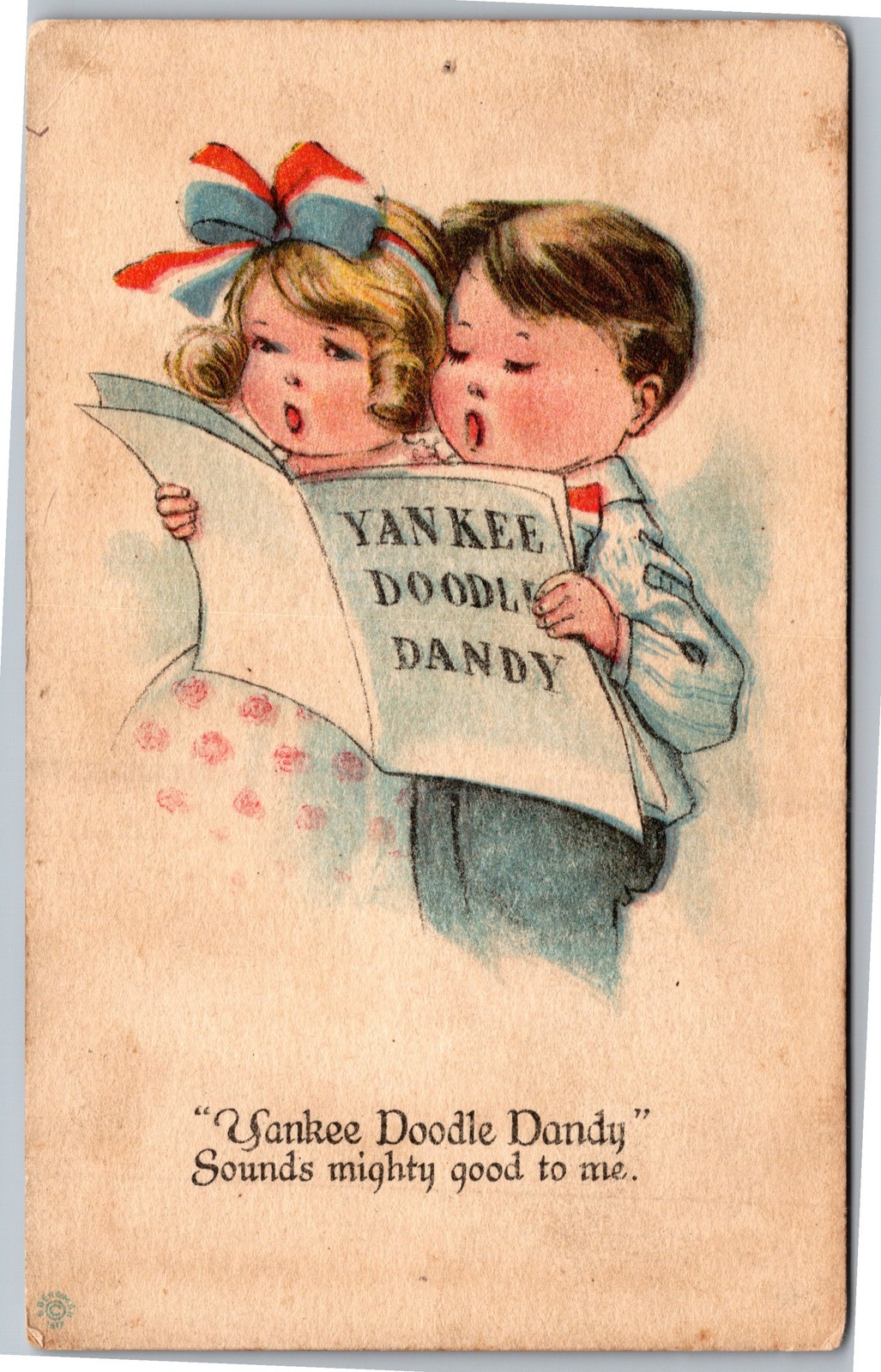 Patriotic comic children singing Yankee Doodle Dandy sounds mighty good to me