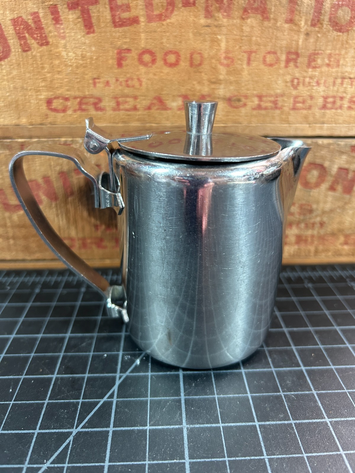 Vintage Edward Don Co Stainless Steel 18-8 Japan Restaurant Creamer Pitcher 4.25