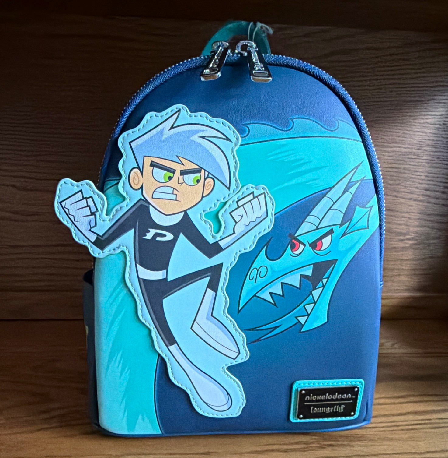 Loungefly Nickelodeon Danny Phantom Exclusive Mini Backpack GLOW IN THE DARK