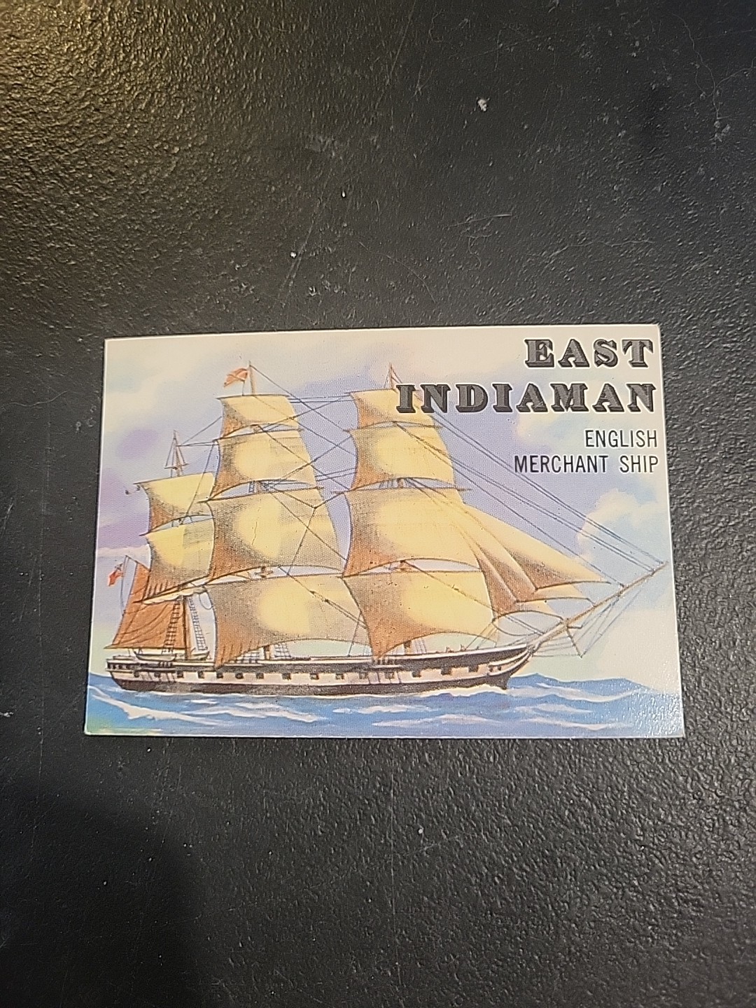1955 Topps Rails & Sails East Indiaman #146, English Merchant Ship Vg 1955 Topps Rails & Sails East Indiaman #146, English Merchant Ship Vg