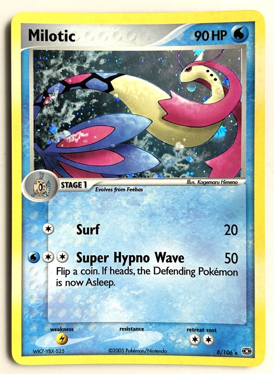 2005 Pokemon EX Emerald Milotic Holo 8/106 NM