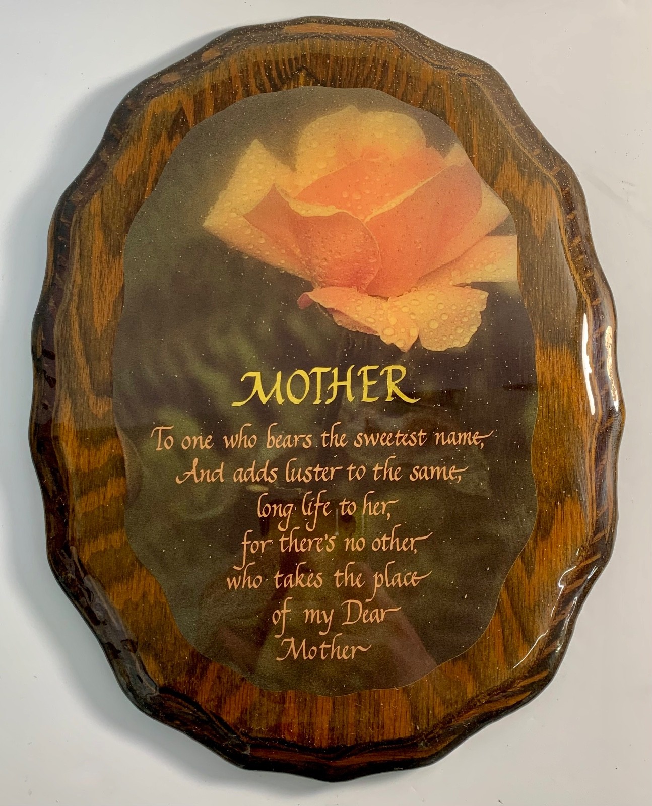 Vintage Mother Mom Wall Plaque Sign Quote Hanging Sign Picture
