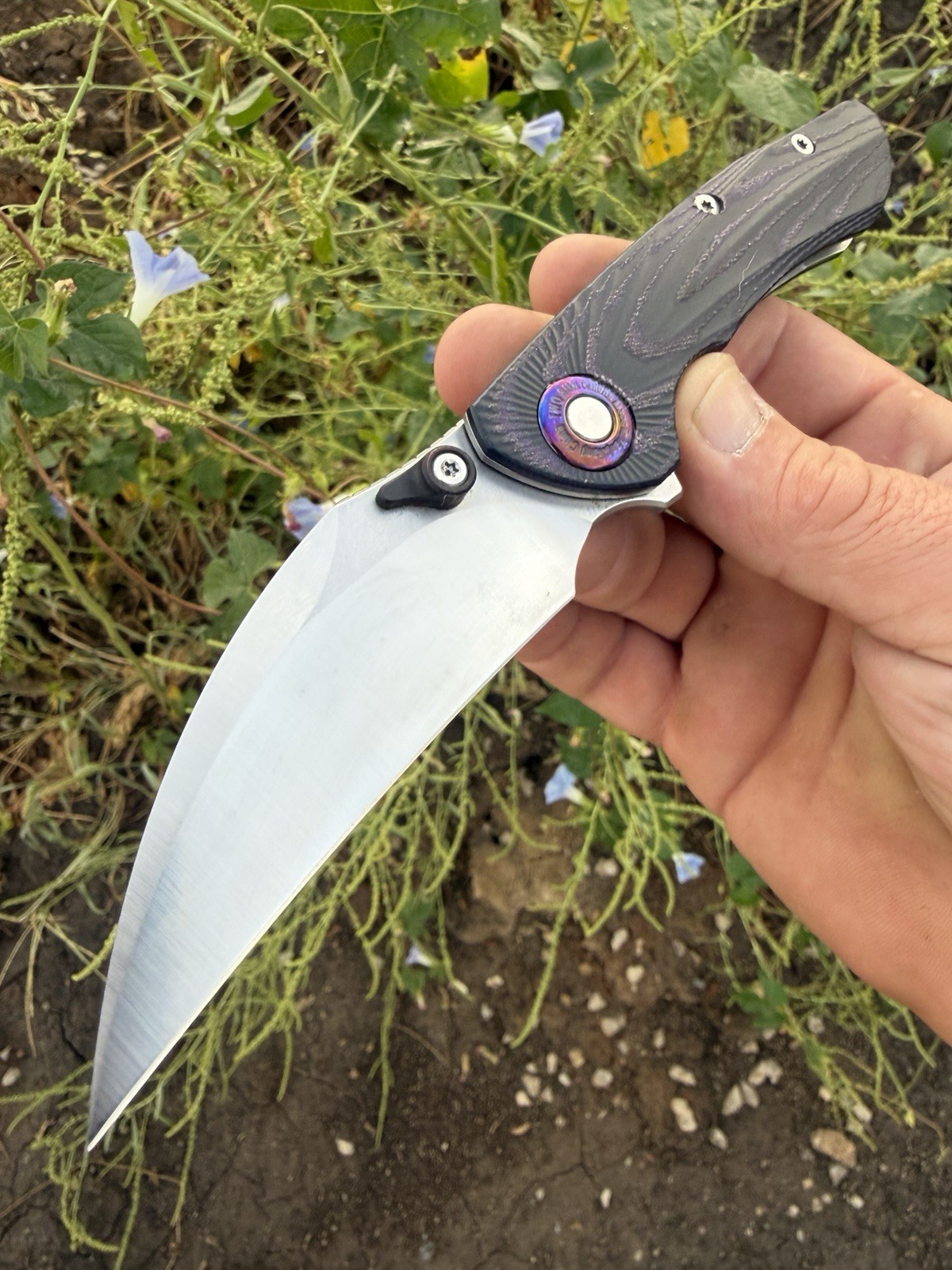 Twosun Ts312 Folding Pocket Knife Micarta 14c28n Discounted Rare