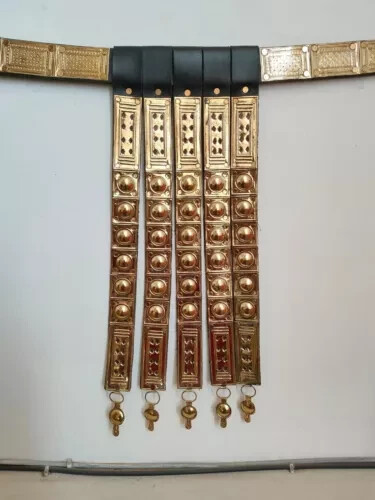 Medieval Costume Brass & Leather Roman Belt Working Collectible handmade Gift Medieval Costume Brass & Leather Roman Belt Working Collectible handmade Gift