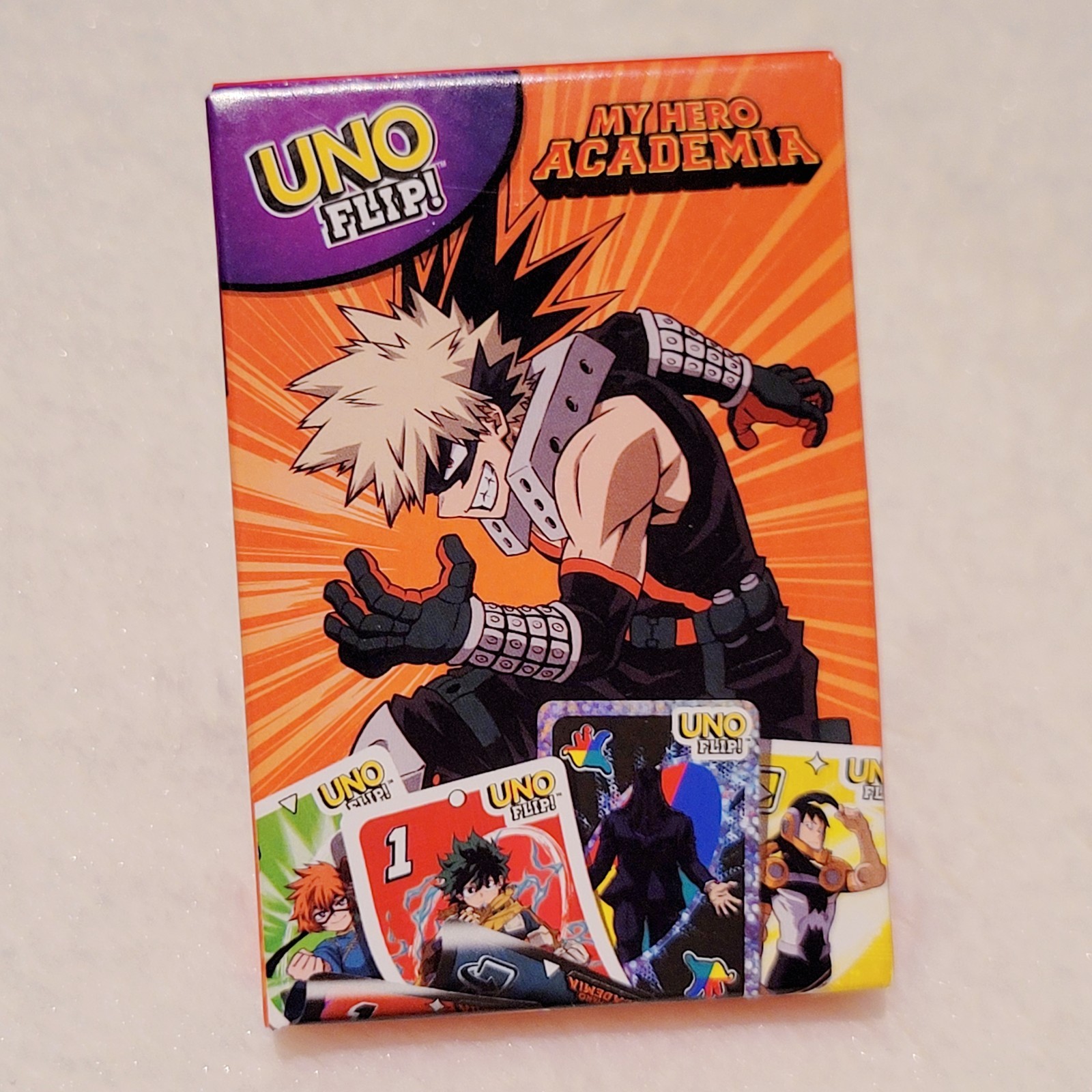 Mcdonalds CANADA EXCLUSIVE My Hero Academia Bakugo Uno Flip Cards Happy Meal Toy