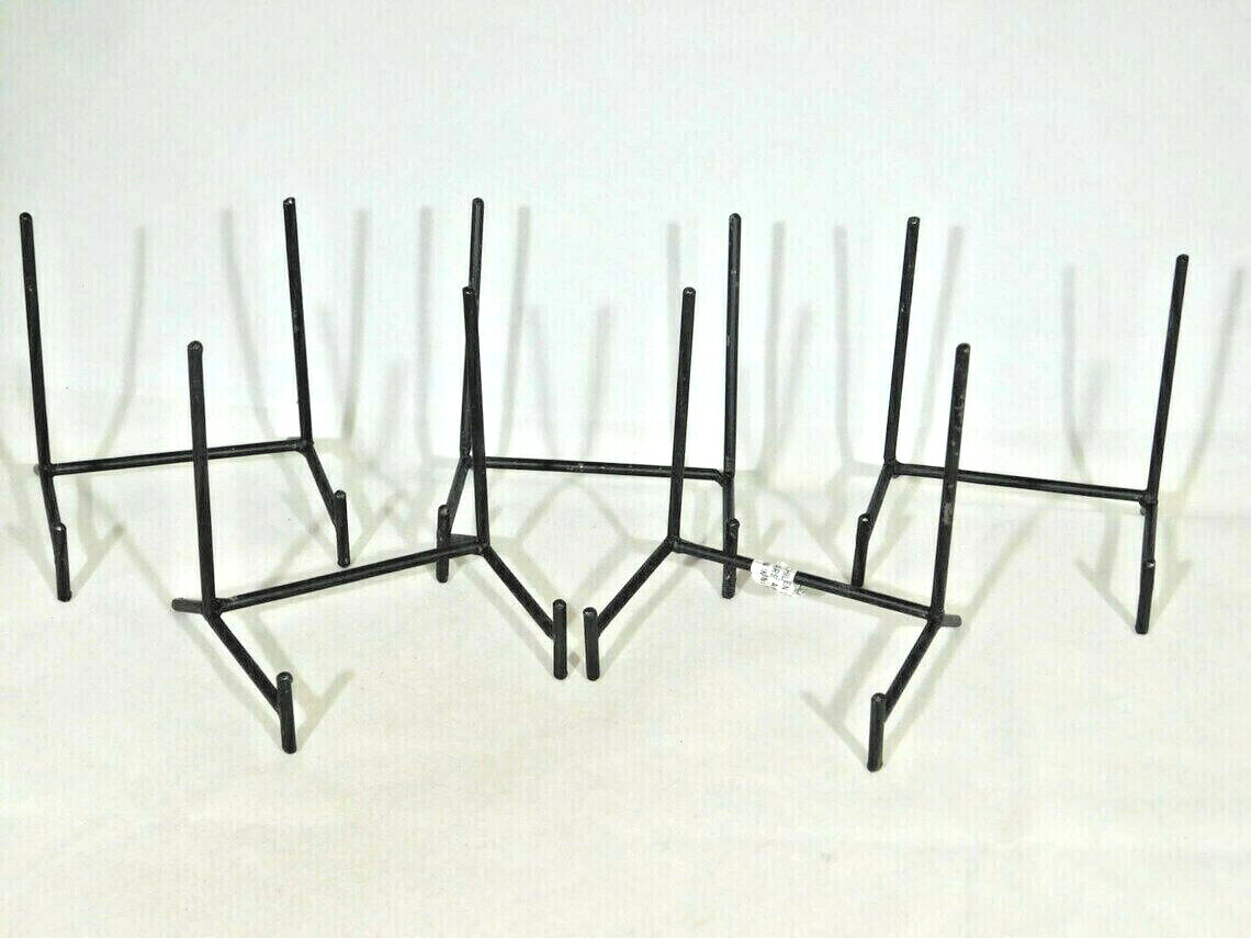 Easel Display Stand Lot of FIVE Medium Size Black Metal