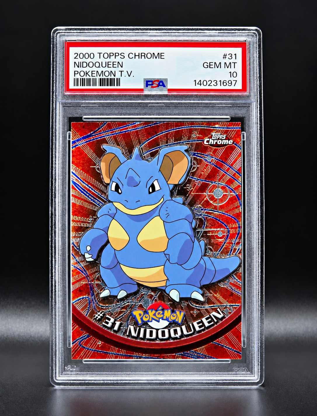 2000 TOPPS CHROME POKEMON T.V. #31 NIDOQUEEN PSA 10