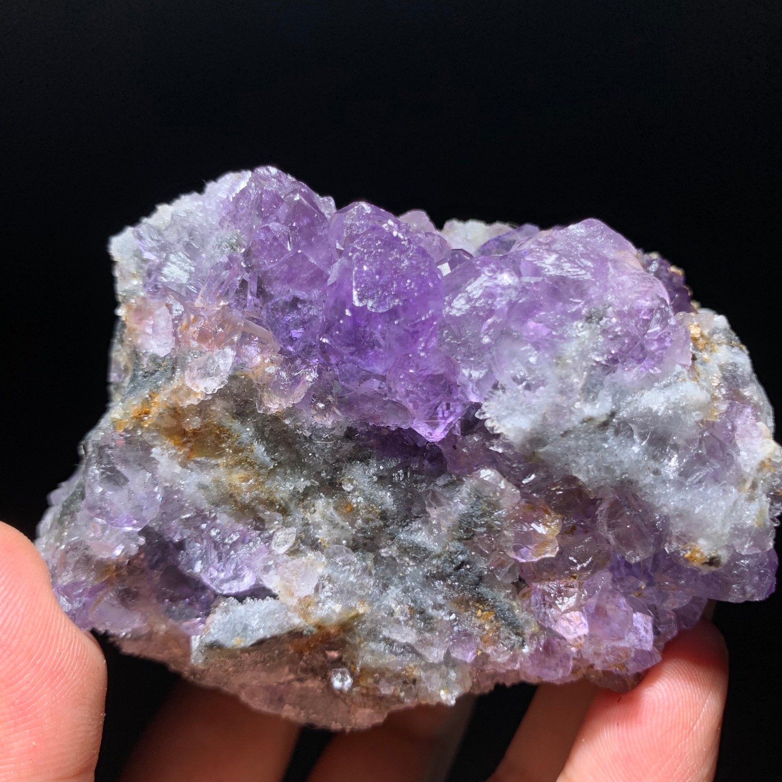 380g Rare super beautiful  fluorite crystal ore standard sample
