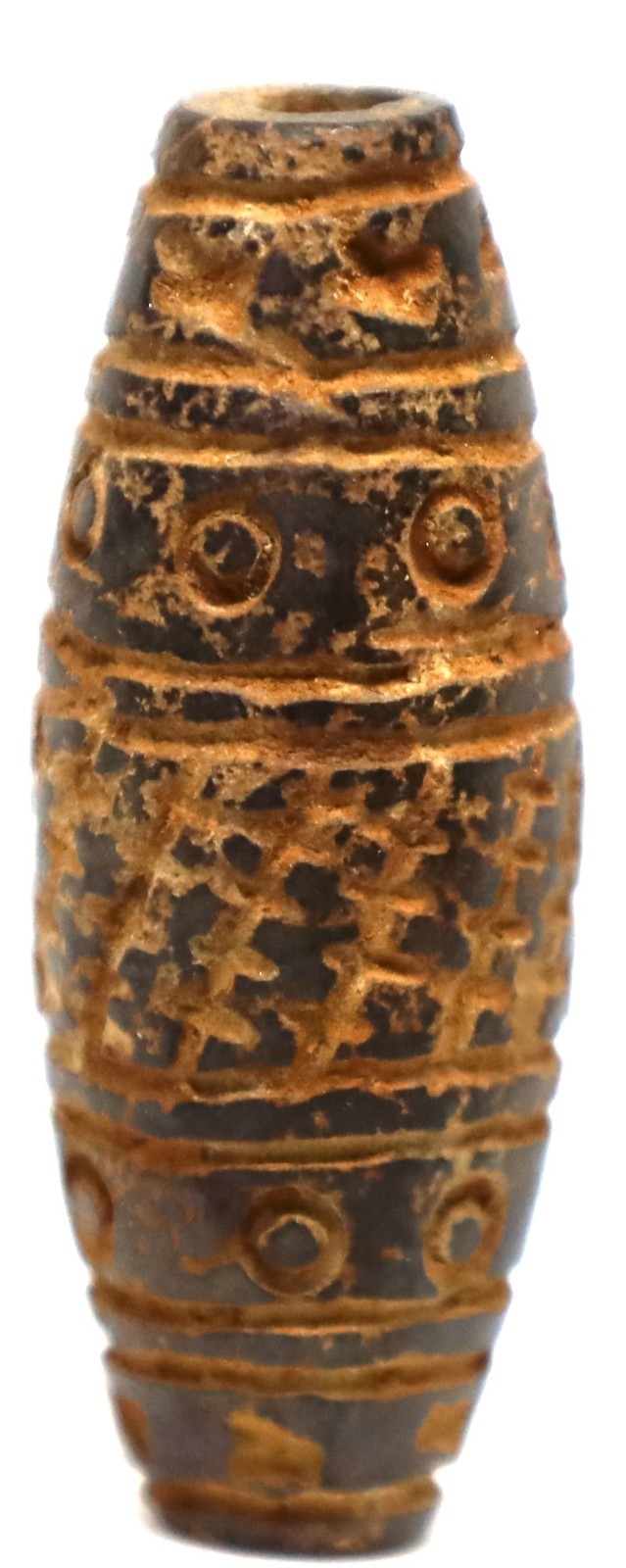 ancient Beautiful budhhism stone with patina bead size 41.2mm/15.8mm