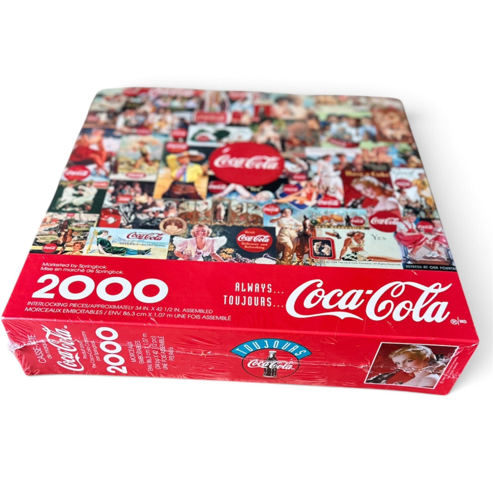 Vintage 1998 Springbok Coca-Cola 2000 Piece Jigsaw Puzzle PZL9416 Made in USA