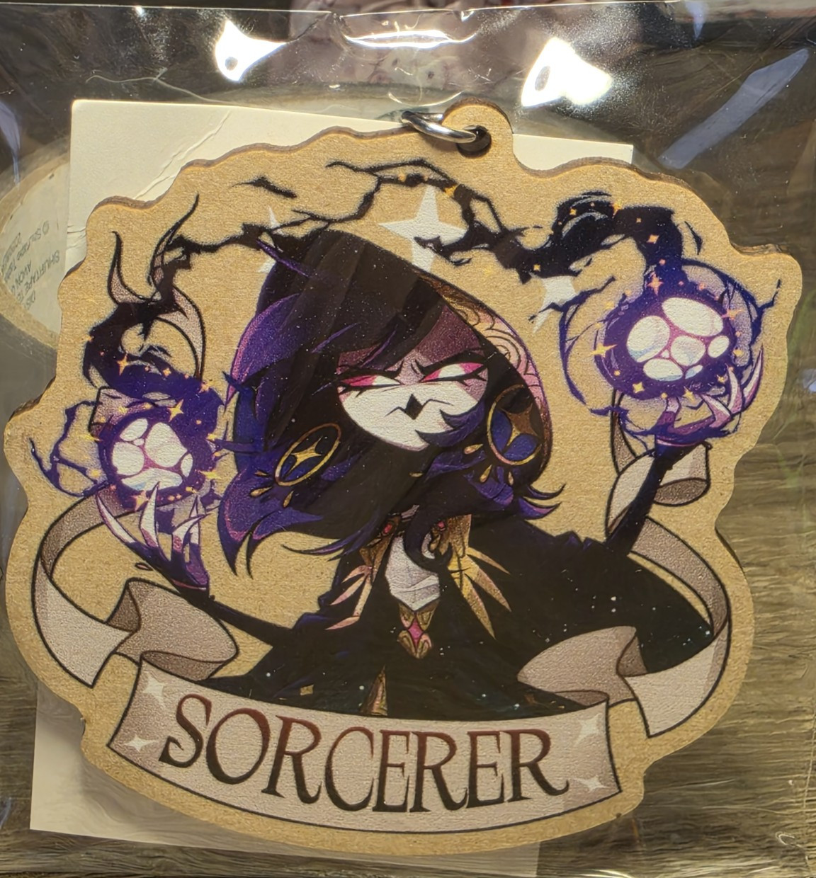 Helluva Boss Sorcerer Octavia Wooden Keychain Shark Robot 2026 SOLD OUT