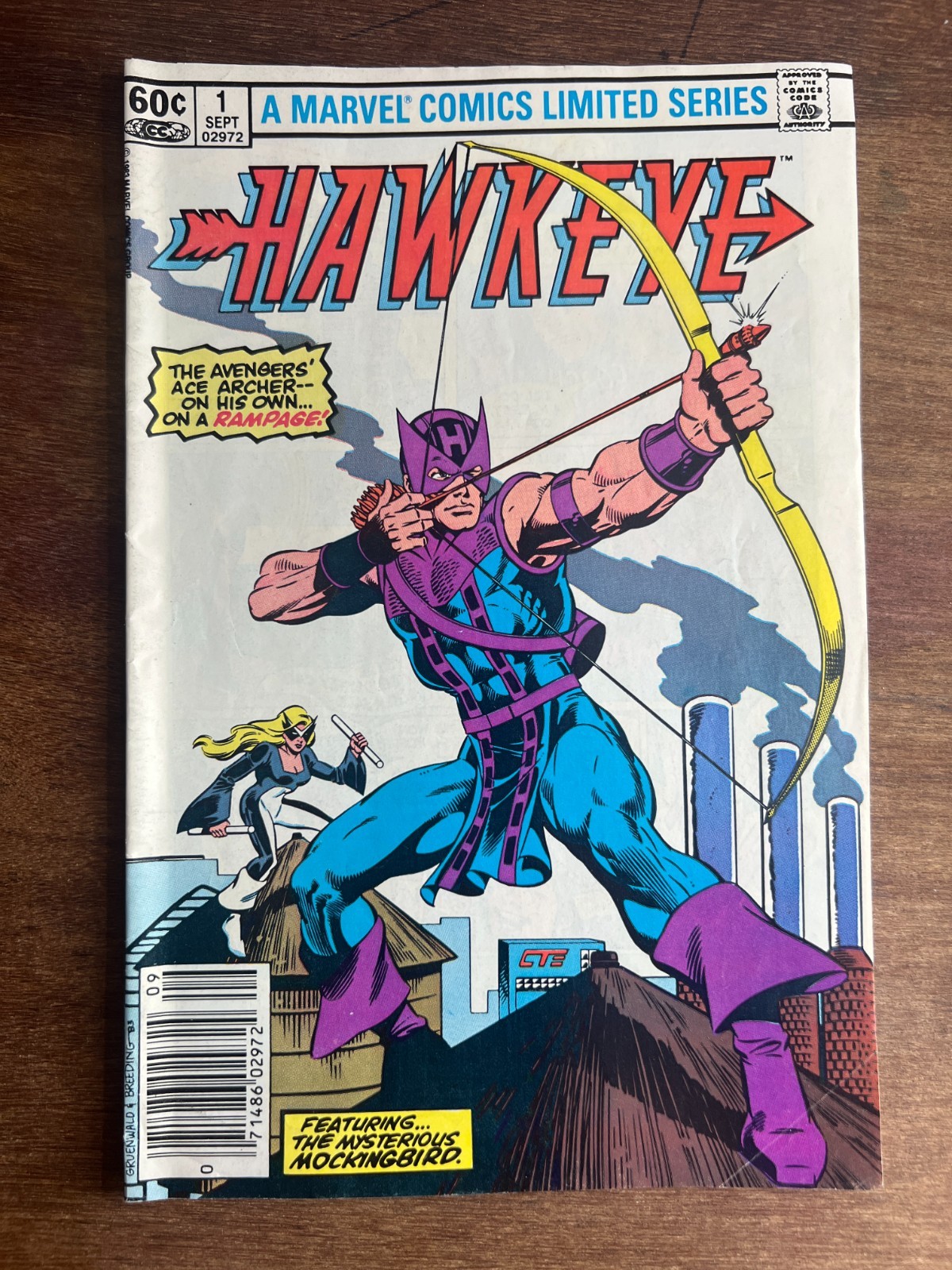 Hawkeye 1 Marvel Comics Origin 1st Meeting of Hawkeye & Mockingbird 1983