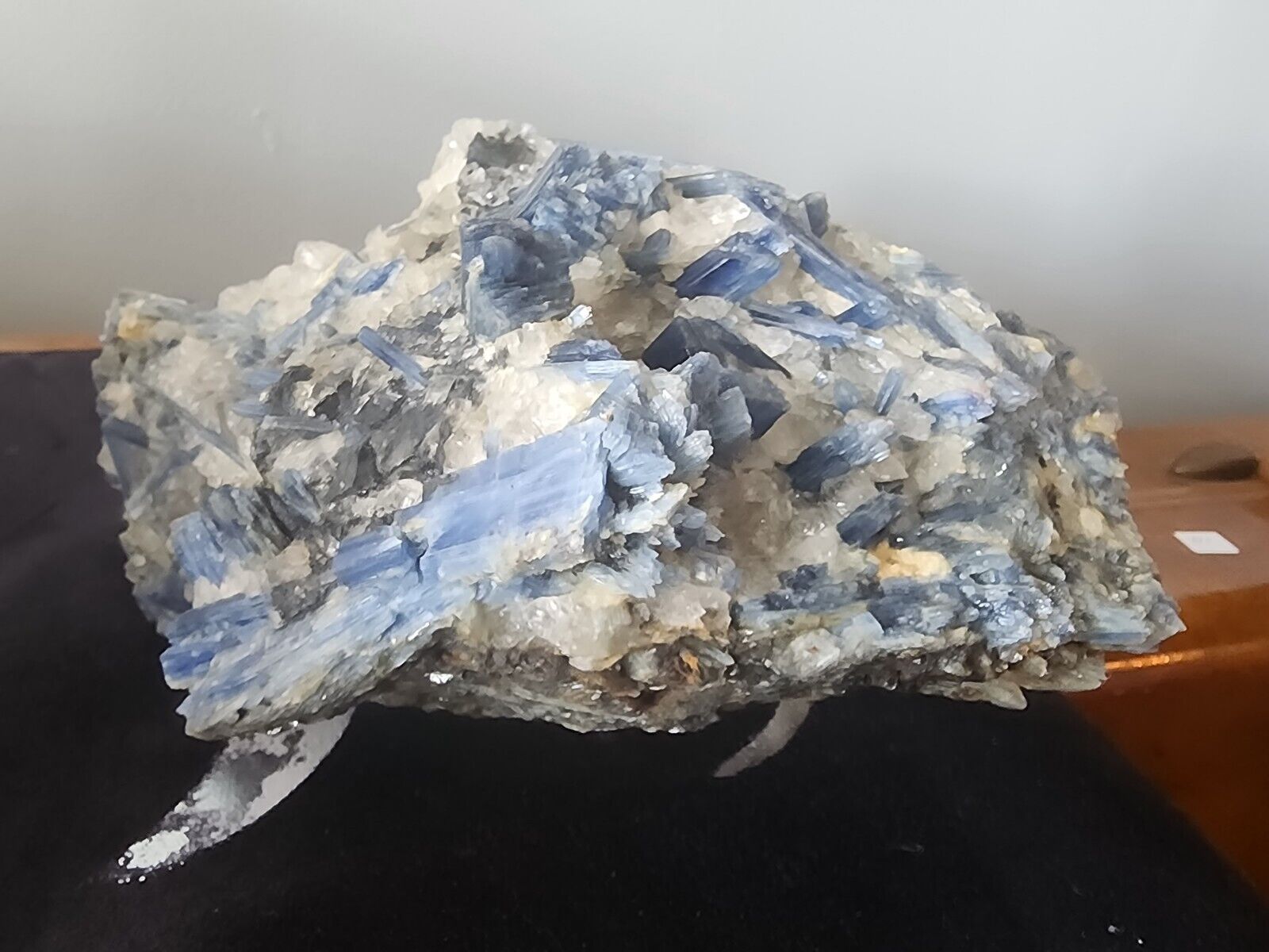 15 lb  Rare Natural beautiful Blue KYANITE with Quartz Crystal Specimen Rough
