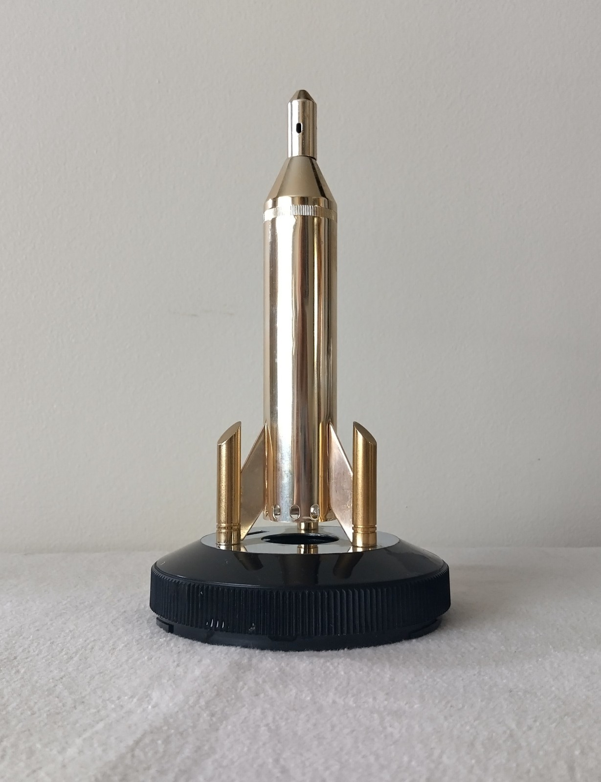 Vintage Zenza Bronica Rocket Table Lighter Japan 1960s Space Age Parts Repair
