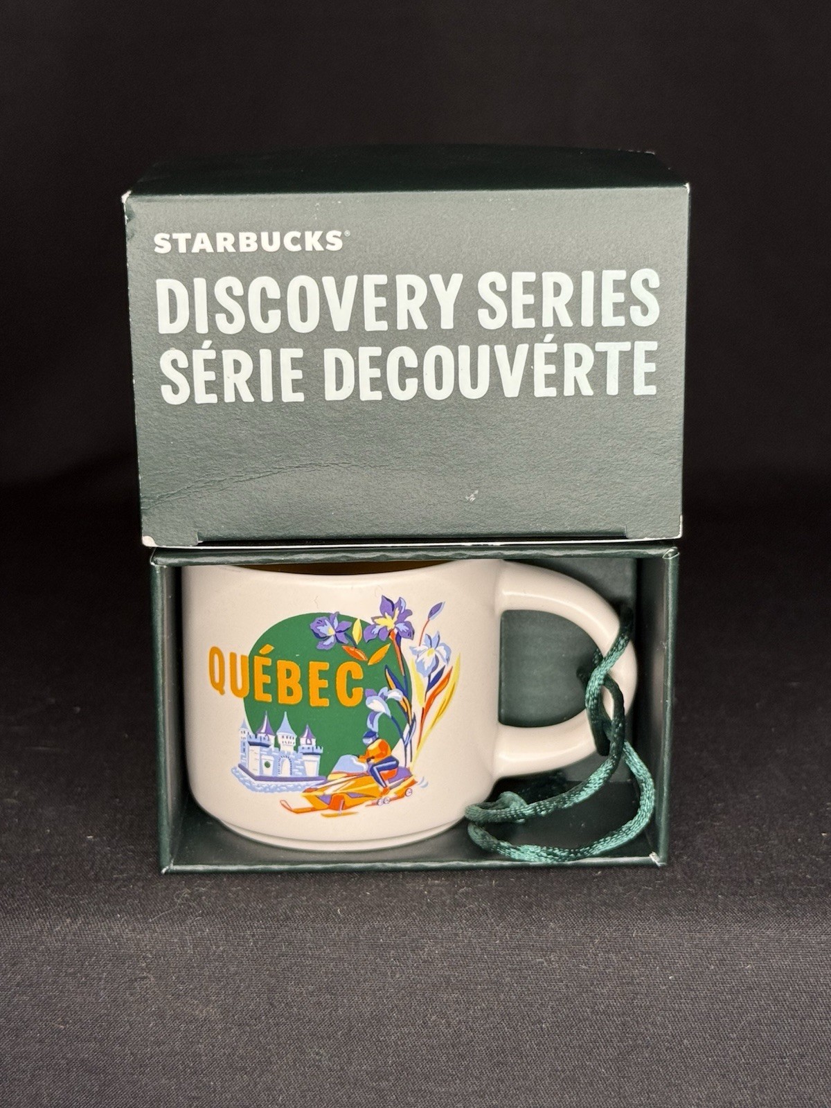 Starbucks Quebec Canada Ornament Discovery Series 2oz Espresso Mini Mug New DS