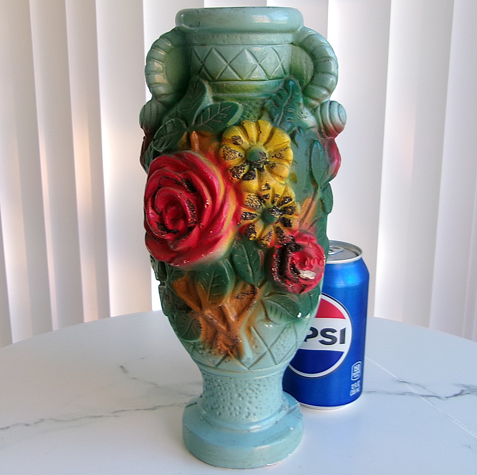 Vintage Chalkware Vase Carnival Prize