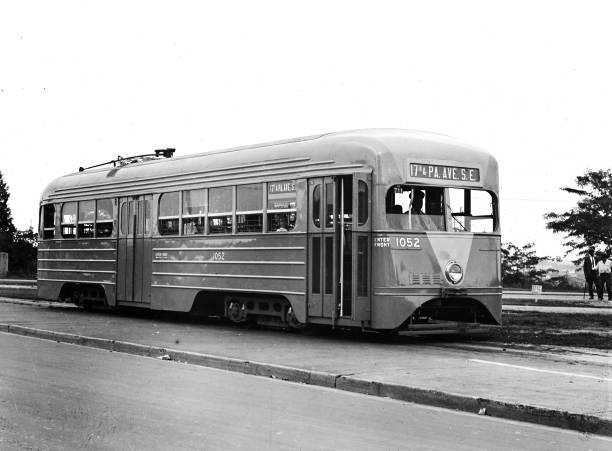 Streamline street car ca 1935 Historic Old Photograph 2