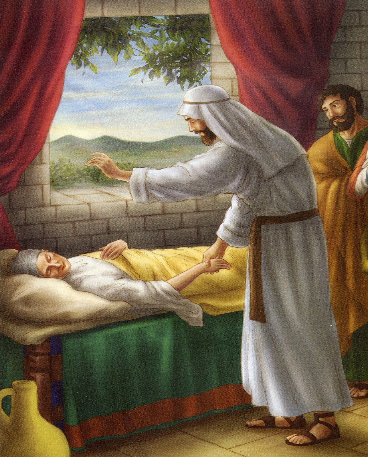 Catholic print picture- Jesus Heals Peters MIL N -8\