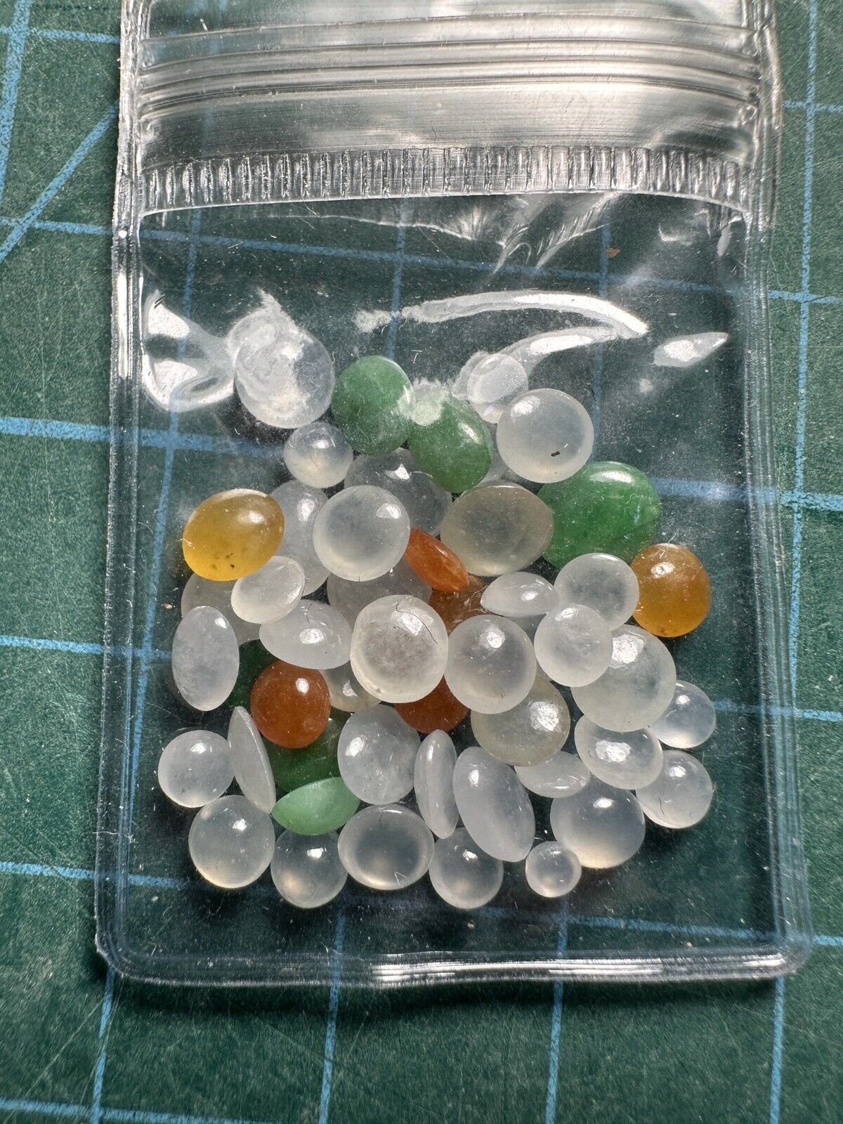 50 Burmese Grade A Jadeites, face size 5-9 mm gemstones