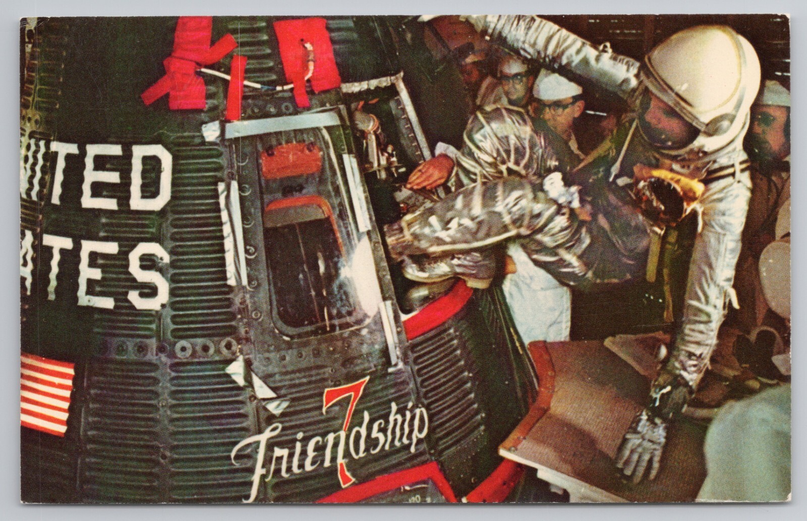 NASA Project Mercury Astronaut Lt. Col. John Glenn Friendship 7 1962 Postcard