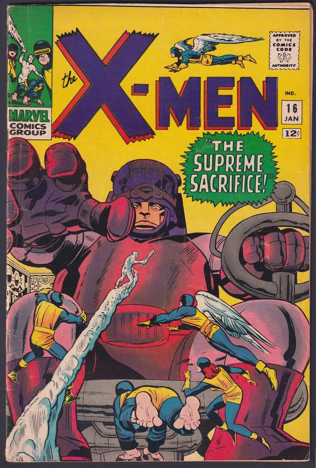 X-Men 16 (1966) VG Marvel Comics Sentinel