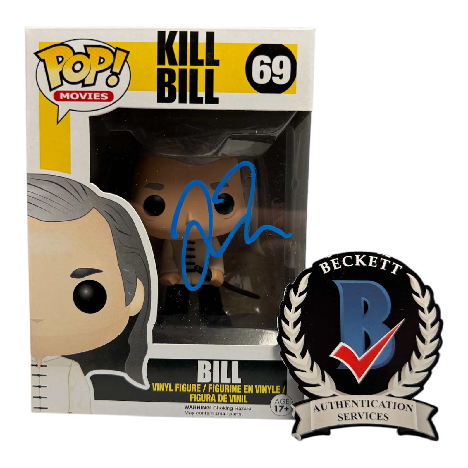 Quentin Tarantino Signed Autograph Kill Bill Funko Pop 69 Beckett