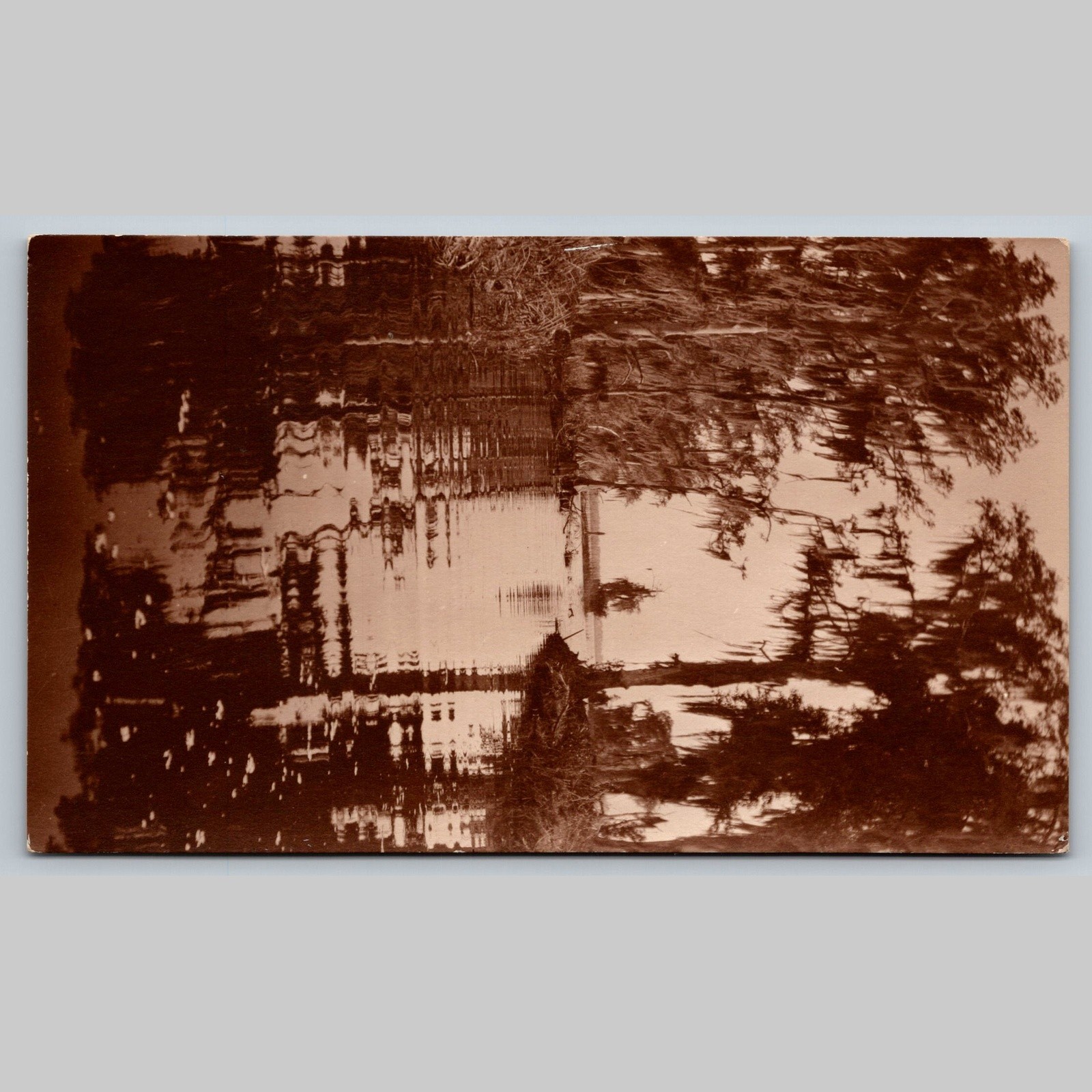 Postcard Reflections on Water Landscape Scene Postcard Reflections on Water Landscape Scene