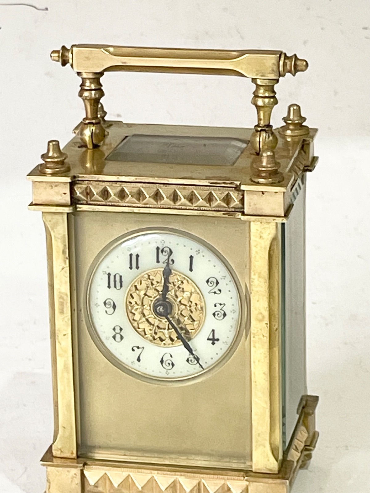 large French late Victorian Brass case Carriage Clock.Working. PP large French late Victorian Brass case Carriage Clock.Working. PP