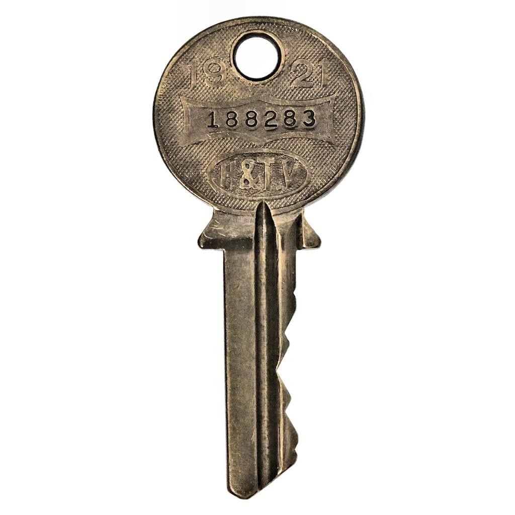 Antique Key AUTOMOBILE ASSOCIATION AA 1921 Scarce Vintage Motorist Car k678