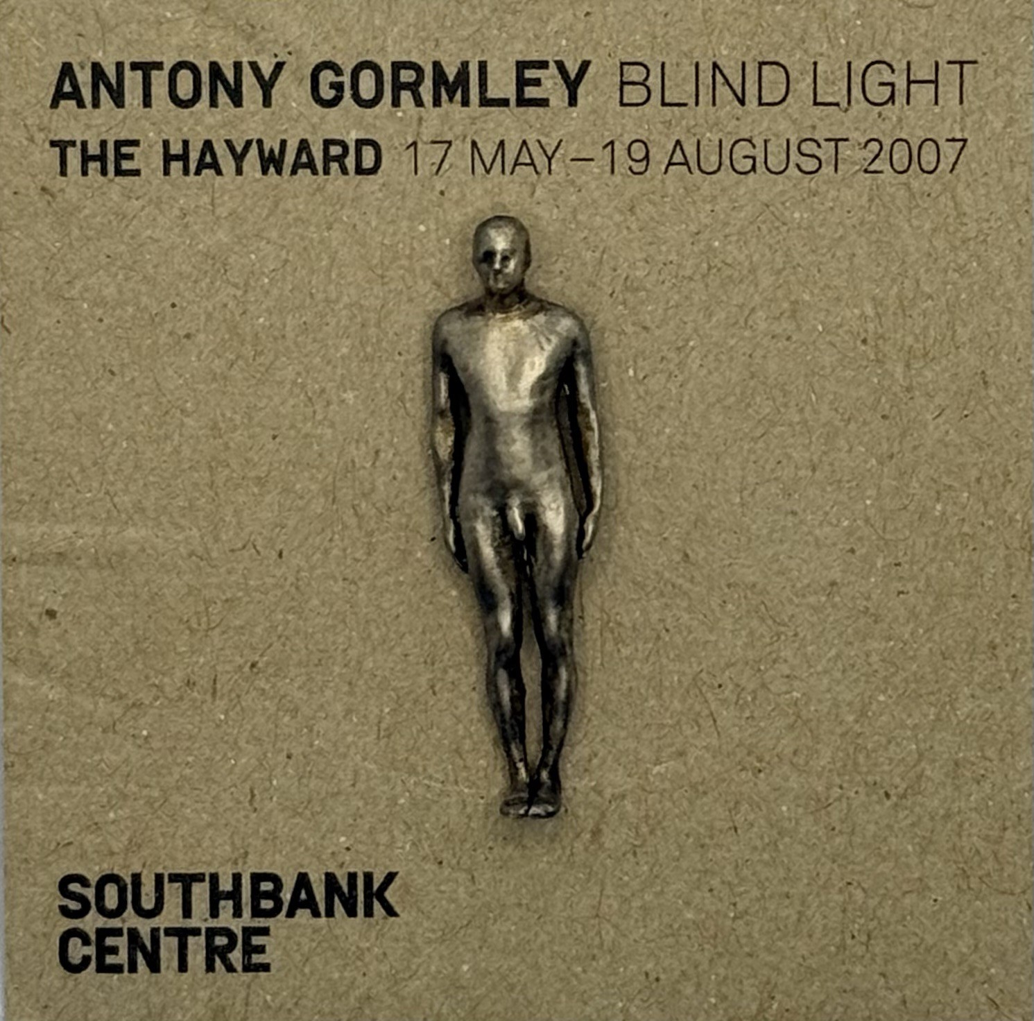 Antony Gormley Blind Light 2007 • Mini Sculptural Figure Lapel Pin