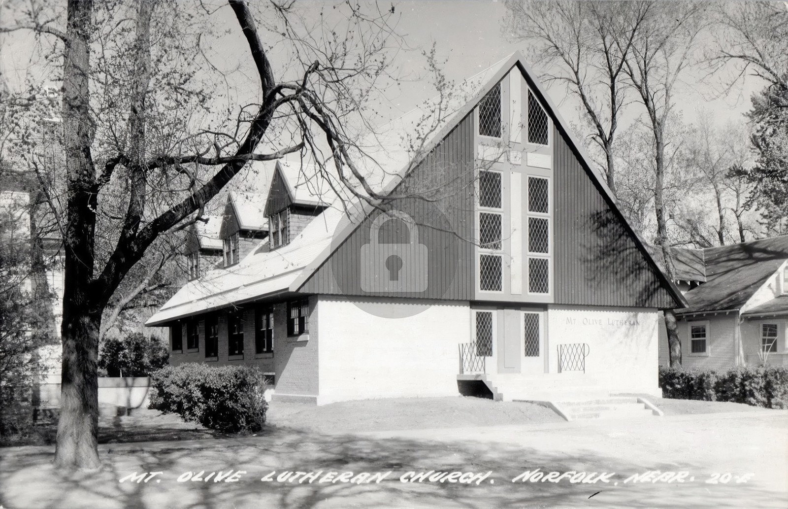 c1910s Mt. Olive Lutheran Church Norfolk Nebraska NE RPPC Photo Postcard COPY