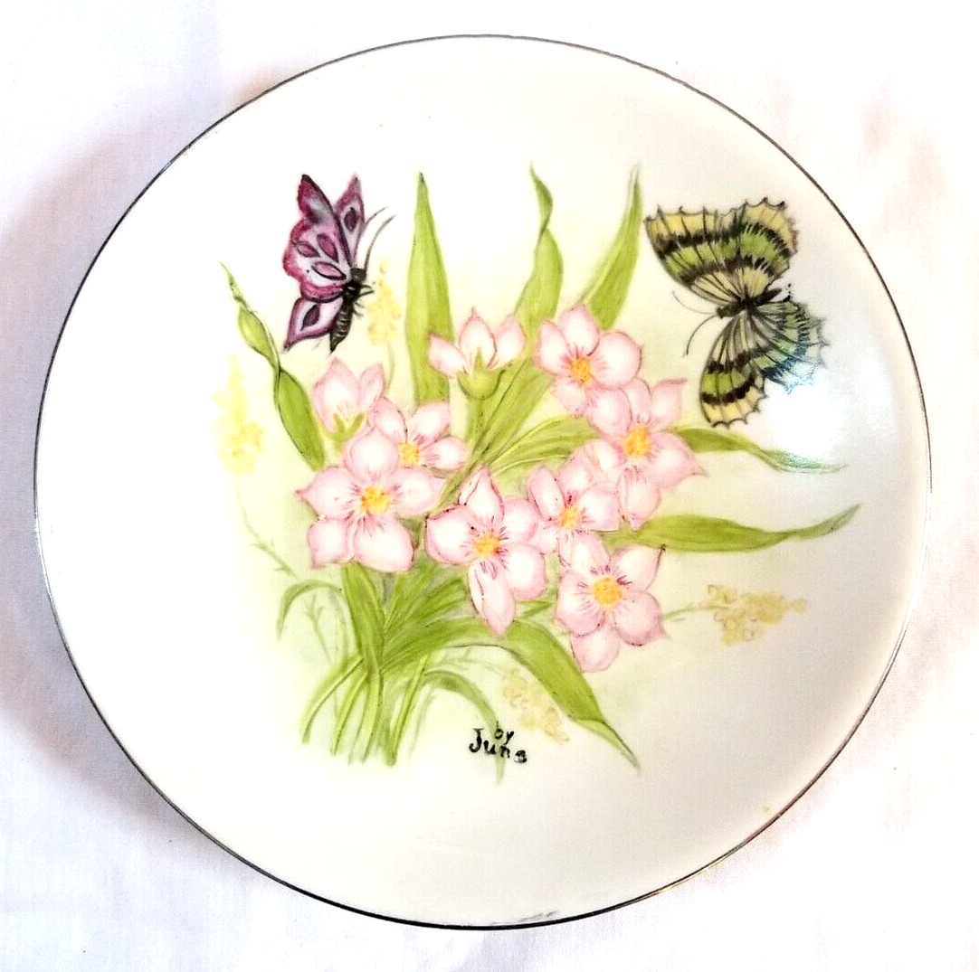 Butterfly Porcelain Plate Platter 7.5\