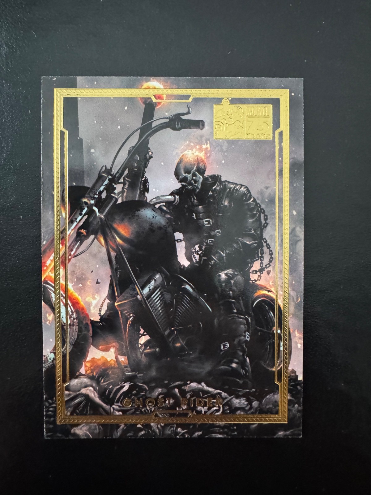 2014 Marvel 75th Anniversary Gold- Ghost Rider 06/75 Rittenhouse