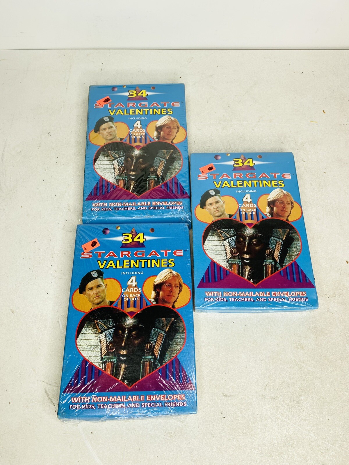 Vintage 1994 Stargate Valentines Cards 34 Pack Lot Of 3 New Made in USA Vintage 1994 Stargate Valentines Cards 34 Pack Lot Of 3 New Made in USA