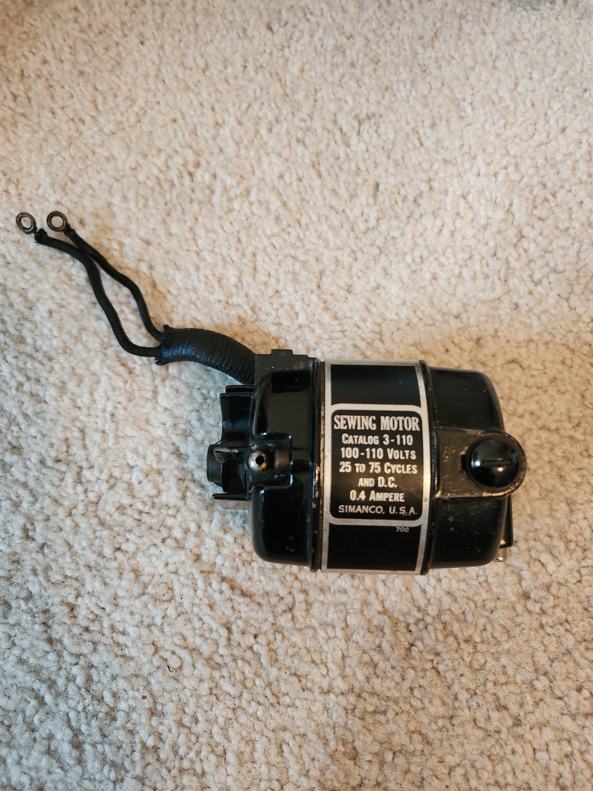 Singer Featherweight 221 Sewing Machine Motor Please Read Description