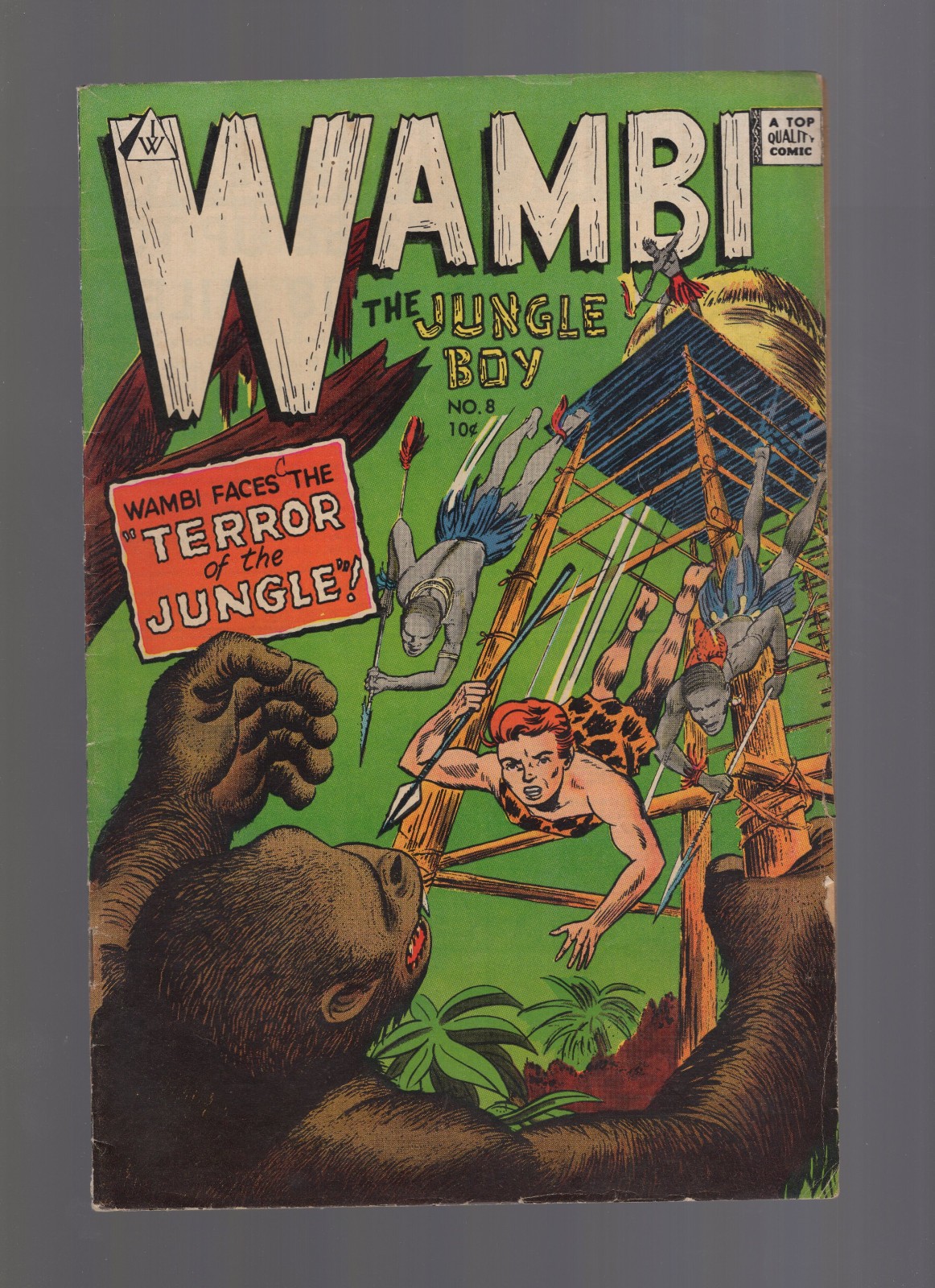 Wambi the Jungle Boy #8 - I.W. Enterprises 1964 - Mid Grade Plus