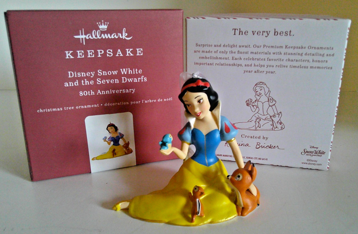HALLMARK Keepsake - DISNEY \'SNOW WHITE\' - 80th Anniversary - Porcelain-2018 -NEW