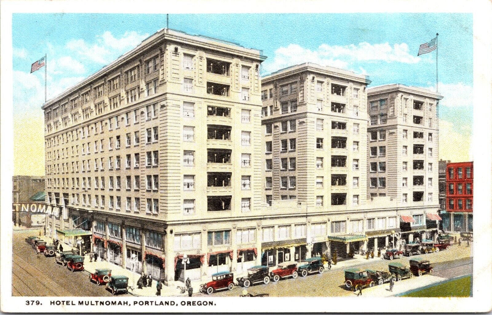 Multnomah Hotel Portland Oregon OR Postcard 