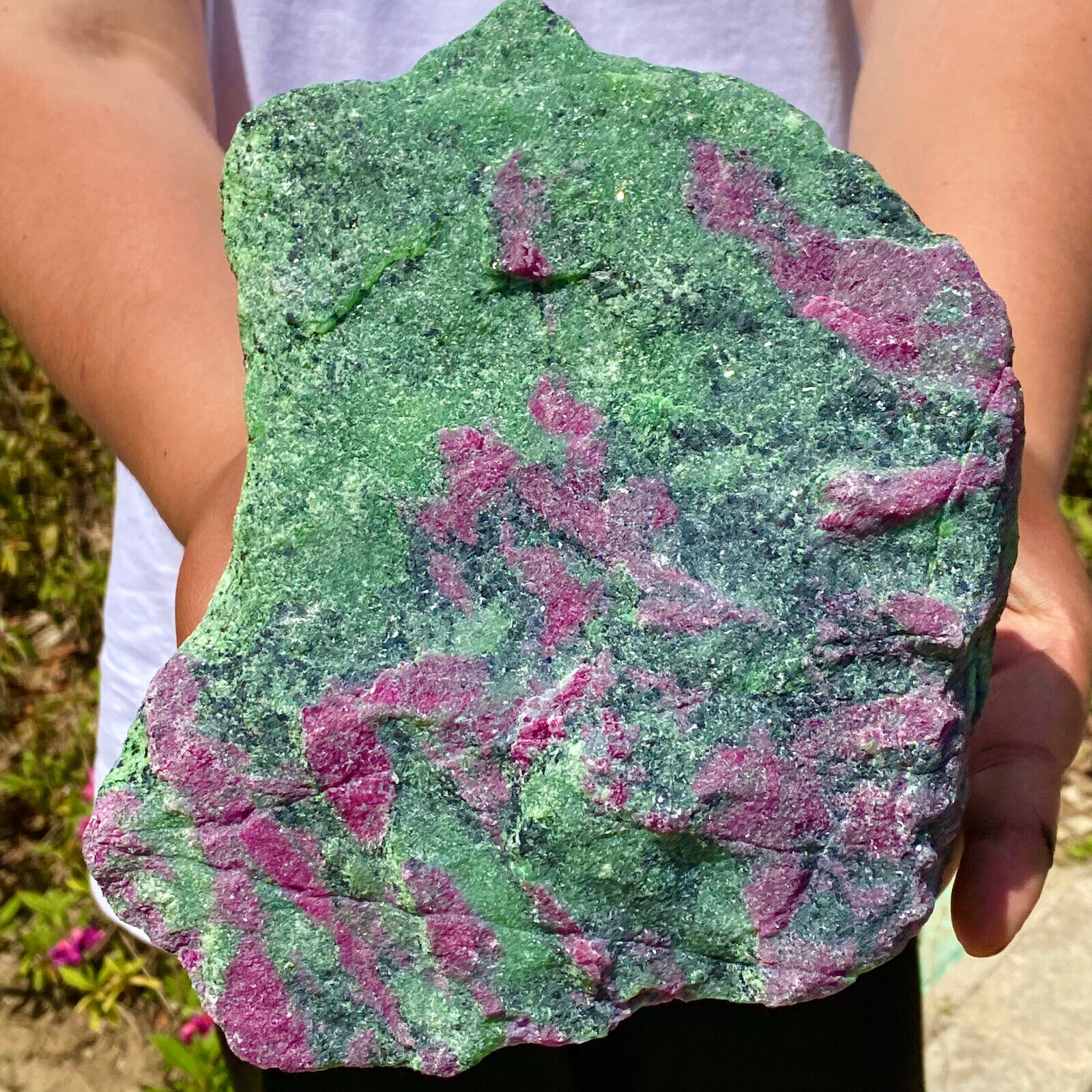 12.94LB Natural red and green treasure, original stone gravel, demagnetize