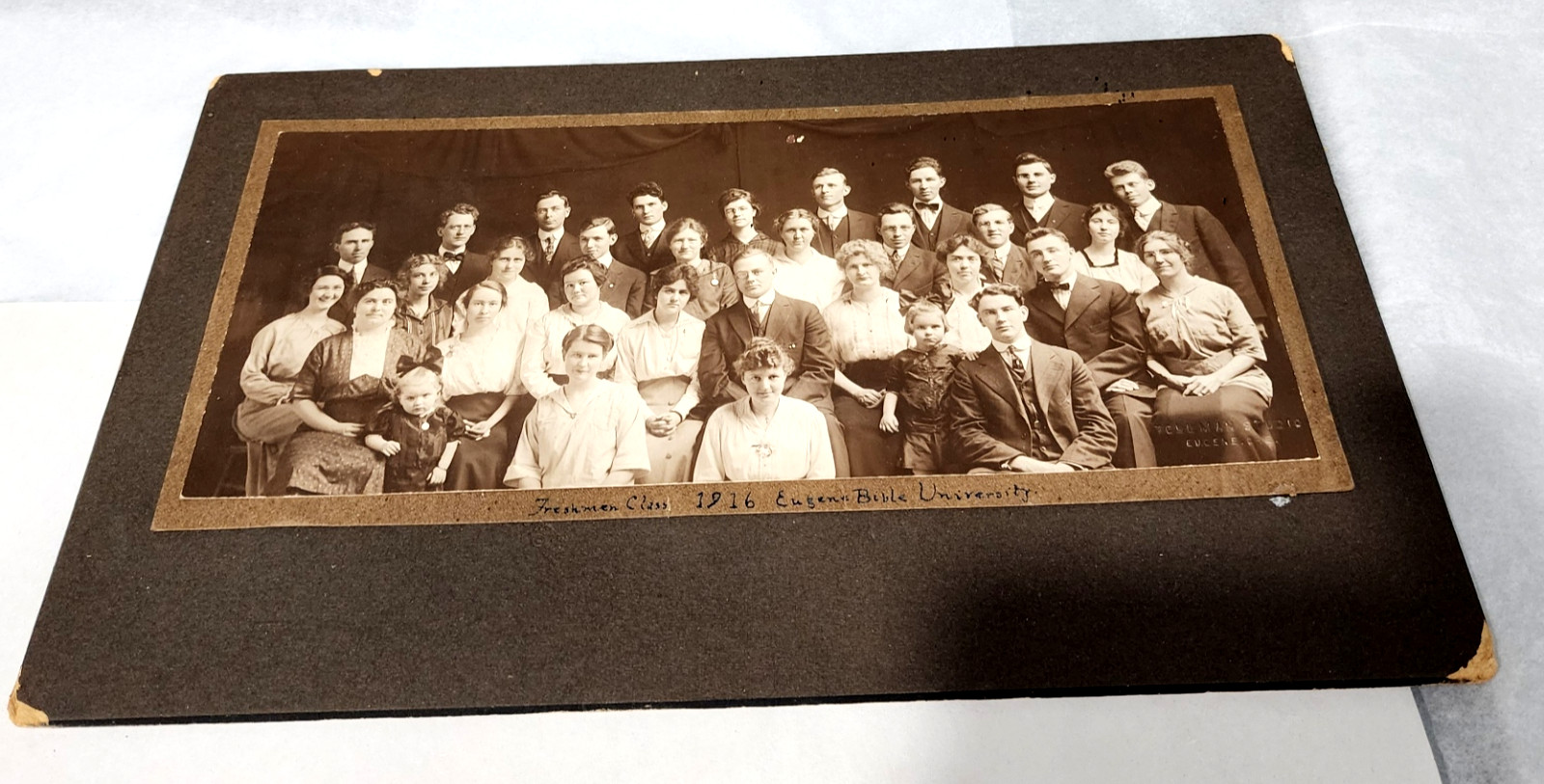 1916 Eugene Bible University Photo Identified California Club Tollman Oregon