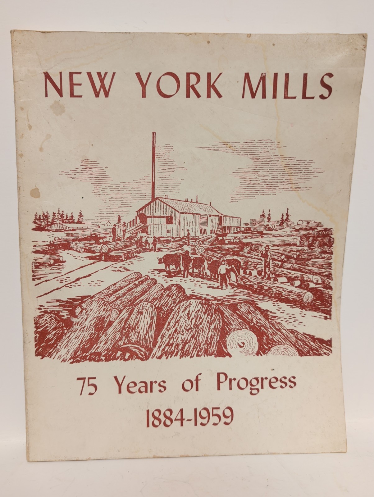 1959 New York Mills Minnesota Town History 75 Years Of Progress 1884 - 1959 
