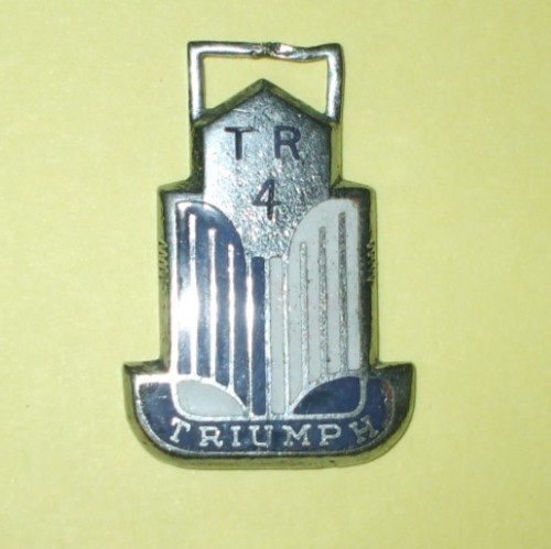 VINTAGE TRIUMPH TR4 WATCH FOB - RARE