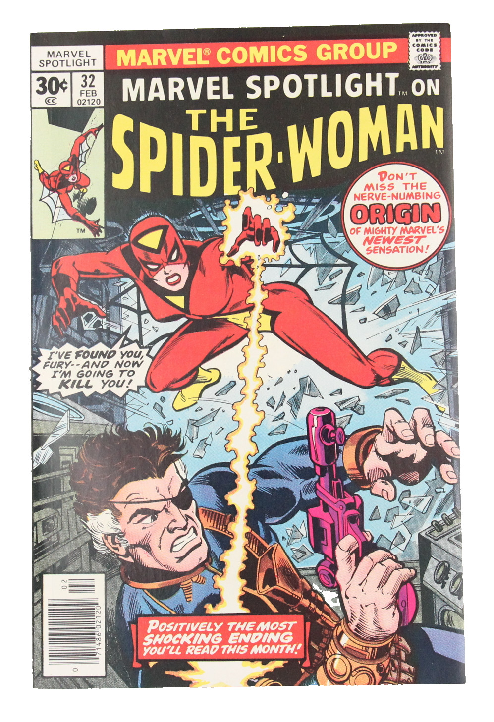 Marvel Spotlight #32 1977 1st Spider-Woman, Jessica Drew Otto Vermis MCU KEY VF+ Marvel Spotlight #32 1977 1st Spider-Woman, Jessica Drew Otto Vermis MCU KEY VF+