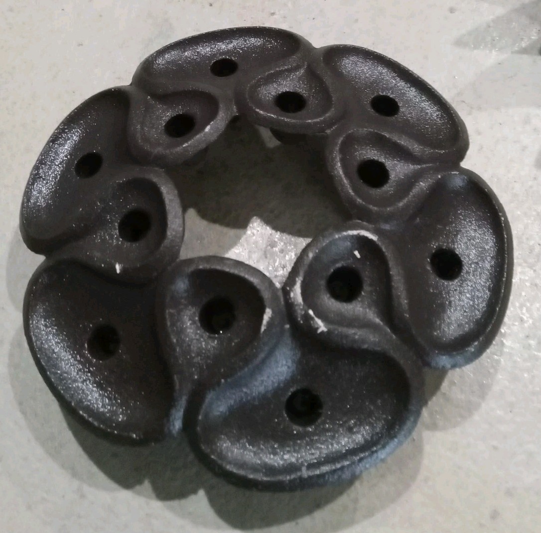 DENMARK JENS H. QUISTGAARD  DANSK Cast Iron  MCM CANDLE HOLDER 1964 VINTAGE