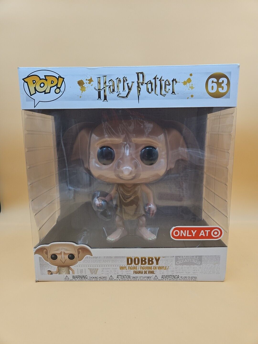 Funko POP Harry Potter Dobby Supersized 10\'\' #63 Rare Target Exclusive 