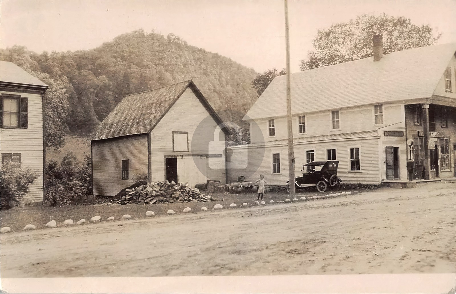 Sharon VT Vermont Post Office 1 RPPC Photo Postcard COPY