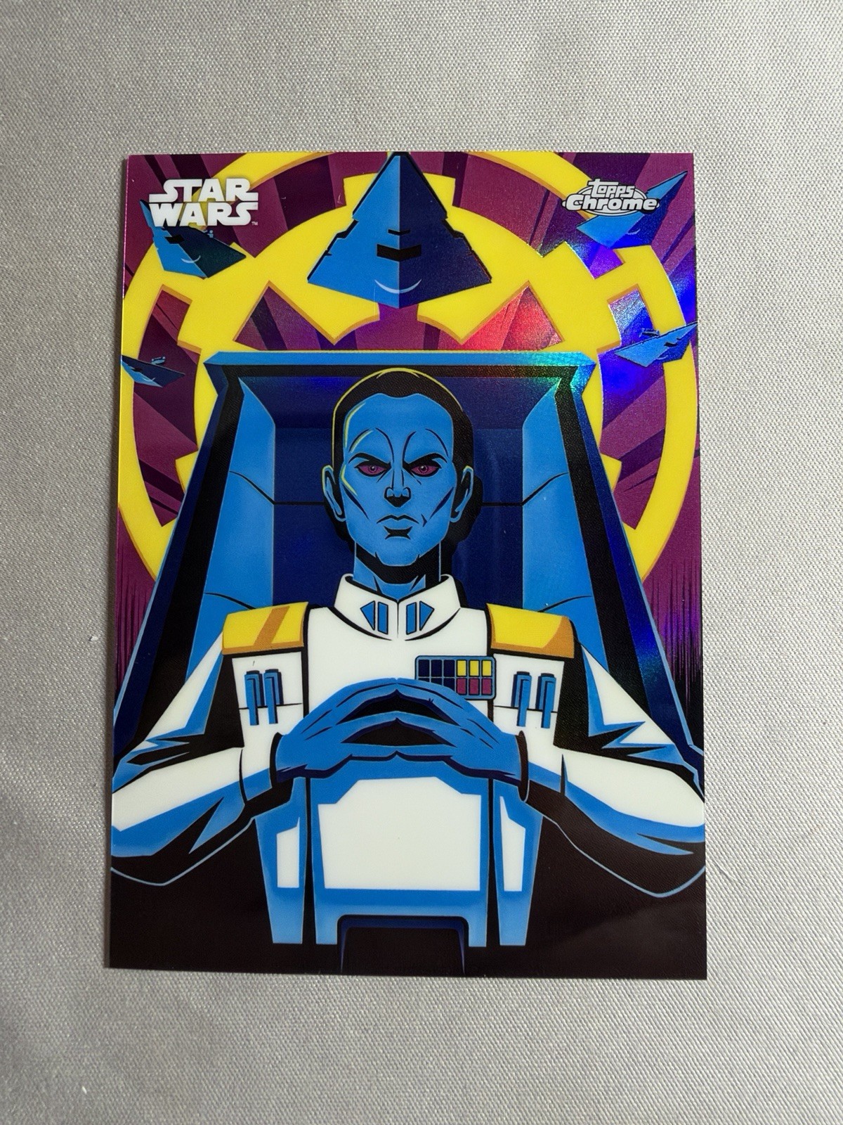 2026 Topps Chrome Star Wars Grand Admiral Thrawn CASE HIT Kyber Light #KL-22