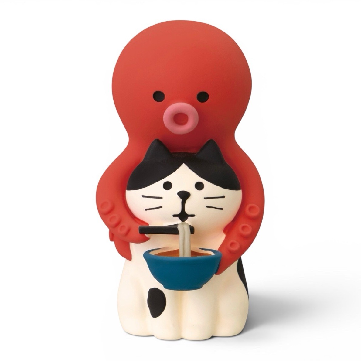 Authentic DECOLE Concombre Cat & Octopus Figurine 2.44 in